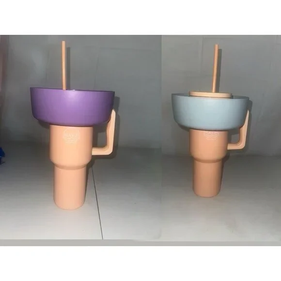 Water Bottle Snack Bowls For Tumbler Accessory Fits 40oz Stanley 4pc Set - Picture 7 of 13